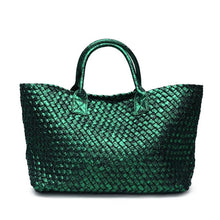 Load image into Gallery viewer, hand-woven women's bag spring summer new European and American tide single shoulder vegetable basket women casual bag