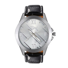 Load image into Gallery viewer, Round Analog Synthetic Watch Fashion Band Wrist Leather Quartz Men