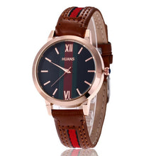 Load image into Gallery viewer, Quartz Wristwatch Artificial Leather Round Quartz Pin Buckle WristWatches Vintage Ladies