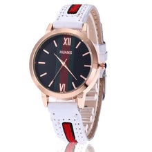 Load image into Gallery viewer, Quartz Wristwatch Artificial Leather Round Quartz Pin Buckle WristWatches Vintage Ladies