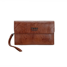 Load image into Gallery viewer, mylb Men's handbag fashion trend hand grab bag business double hand bag men purse soft leather large capacity bag PU leather